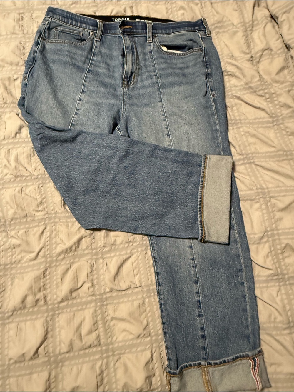 torrid Light Blue High-Rise Straight Classic Denim